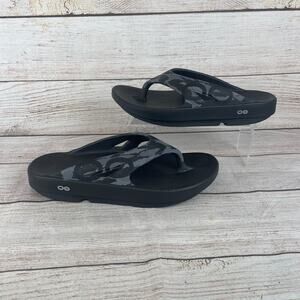 OOFOS Ooriginal Mens 9 Womens 11 Sport Recovery Sandals Black Camo